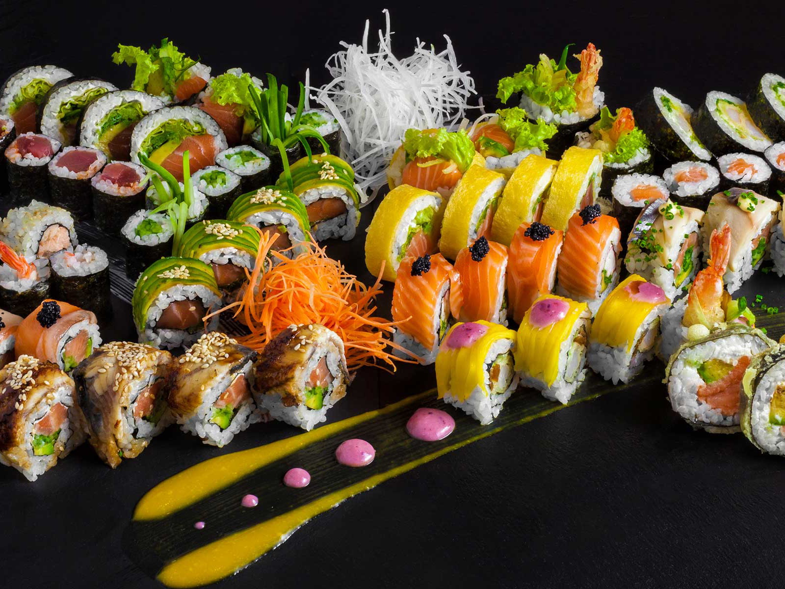 Die Auswahl an Sushi in München kann sich sehen lassen.