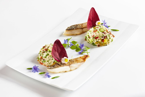 Kräutercouscous mit Forelle Wilder Genuss modern interpretiert.
