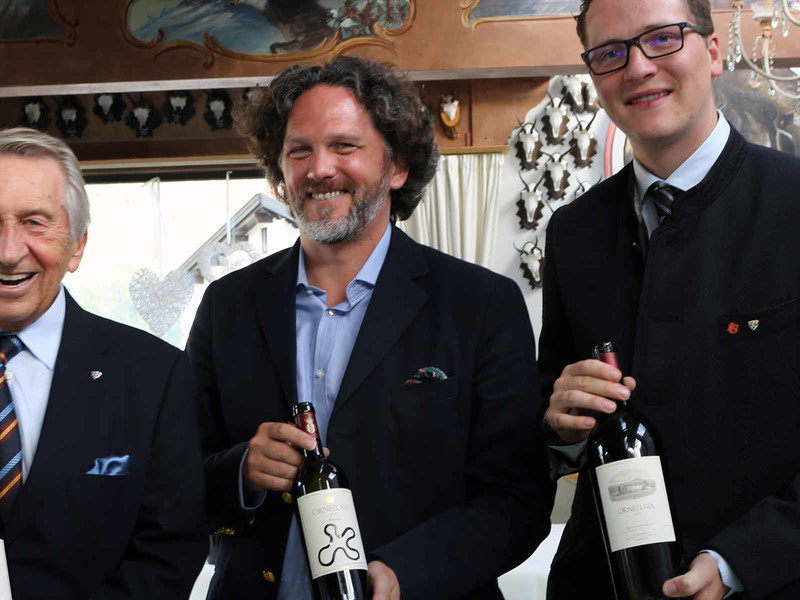 Peter Morandell, Weinhandel Morandell; Axel Heinz, Ornellaia; Christian Lucian, Burg Hotel