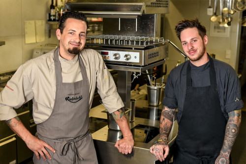 Daniel Edelsbrunner und Kevin Hamminger. Das neue Team vom Kupferdachl.