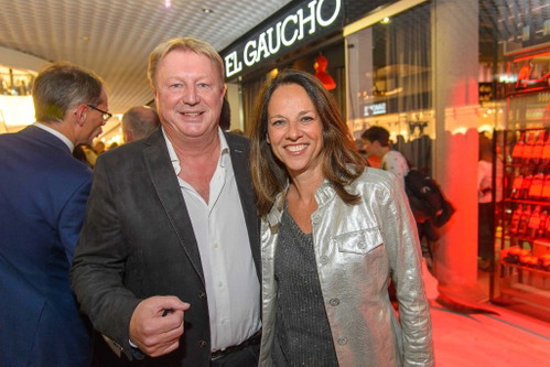 Patron Franz Grossauer mit Vera Russwurm.
