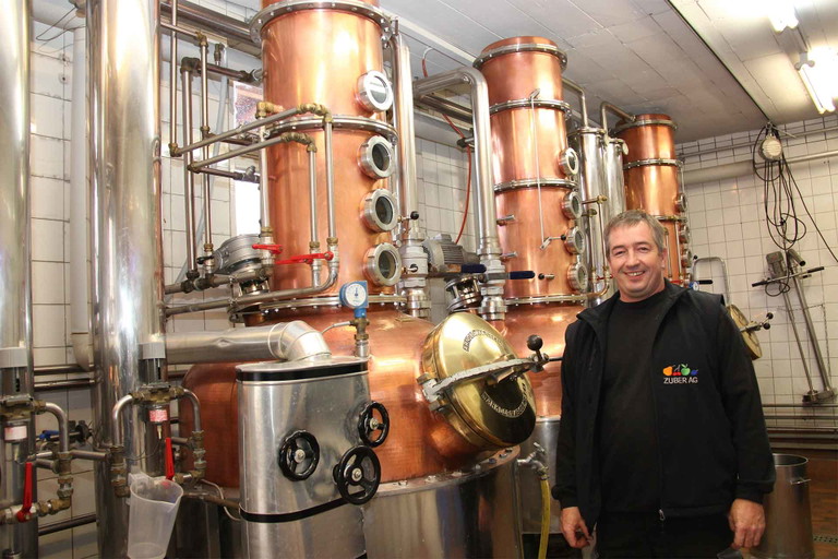 Andres Gerber, Brennmeister bei Zuber in «seinem» Reich.