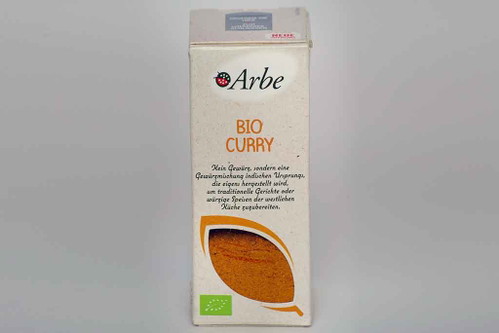 8. Platz, 88* Punkte: Arbe Bio Curry€ 2,49/40 g (€ 6,23/100 g) IntersparRötliche Farbe. Duftet nach Zimt und Kümmel. Schmeckt leicht süßlich und nach Zimt und Nelken, erinnert etwas an Lebkuchen, leichte Schärfe im Abgang, komplex. Eignet sich gut zum Grillen.&nbsp;