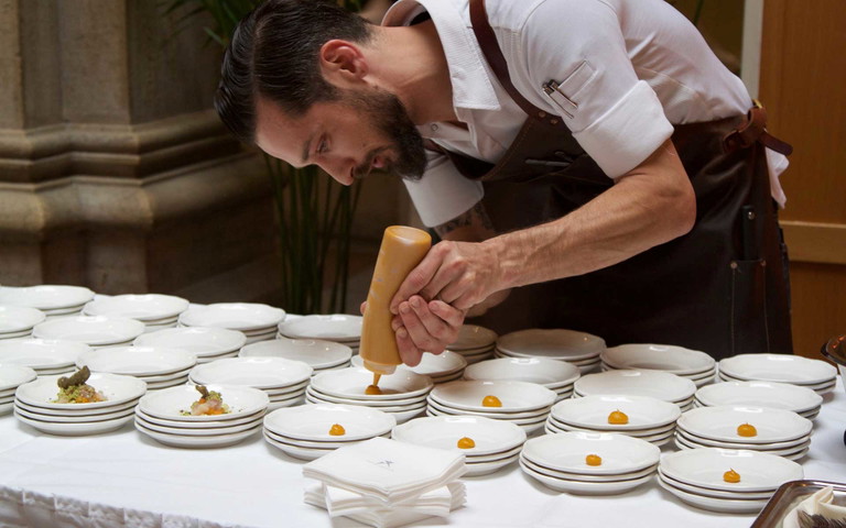 Bereits auf der Falstaff Champagnergala kamen die Gäste in den Genuss der Kreationen aus der Küche des Falkensteiner Schlosshotel Velden. 