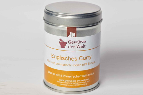 10. Platz, 80 Punkte: Gewürze der Welt Englisches CurryDose, € 5,45 für 100 g (Kilopreis: € 54,50)&nbsp;www.gewuerze-der-welt.netDuftet eher verhalten, nicht sehr animierend. Dafür eine feine&nbsp;Süße im Geschmack, Zitrus, Sellerie. Leicht bitter.