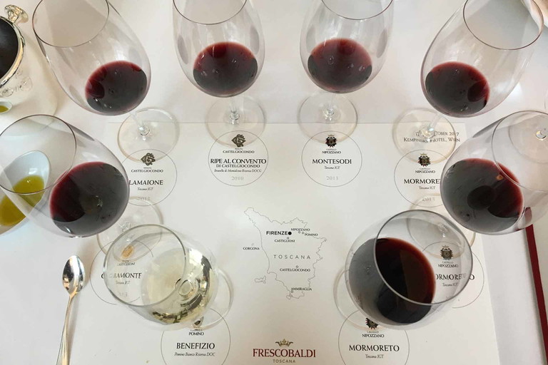 Perfekt inszeniertes Tasting-Setting.