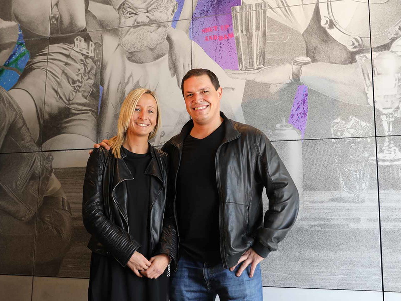 Gastro-Profis Moni Wlaschek und Werner Helnwein