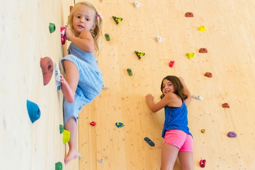 Die Climbing Wall in der Aktiv Alm.