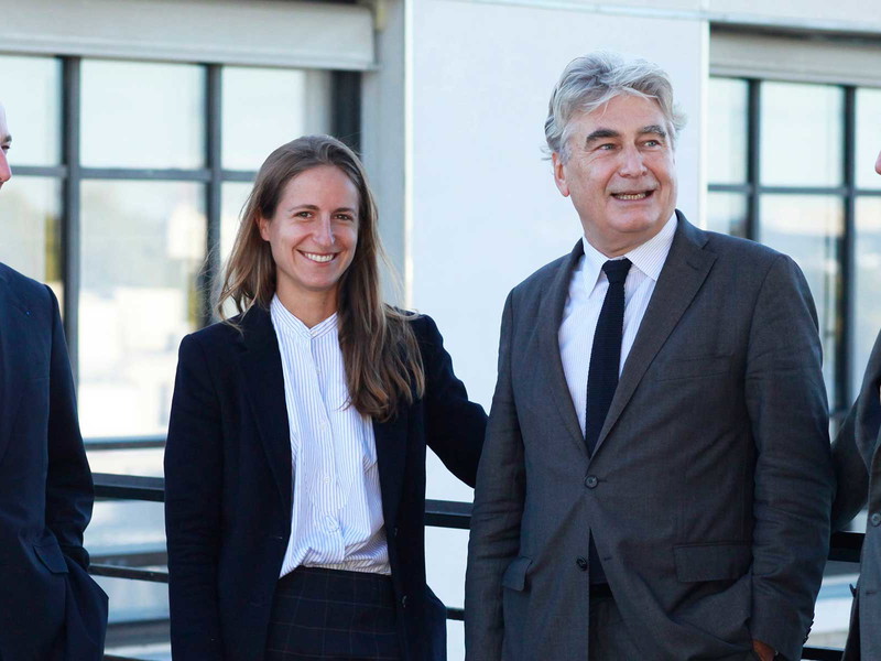 Das DBR Team (v.l.n.r.): Jean-Guillaume Prats, Saskia de Rothschild, Christophe Salin and Baron Eric de Rothschild.