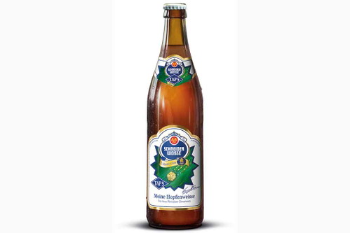 3. Stark &amp; Zugänglich (98 Punkte) TAP 5 MEINE HOPFENWEISSE, White IPAOrange-gelb mit wenig weißem Schaum. Kräftiges Pampelmusen-Aroma, Ananas. Satter, ziemlich süßer Antrunk. Dann kommen die fruchtigen Säuren zur Geltung, erst spät legt sich die hopfige Bittere über den Eindruck von Trockenfrüchten. Erst im Nach­trunk gibt die Süße völlig nach.Schneider Weisse, Kehlheim; Braumeister: Hans-Peter Drexler