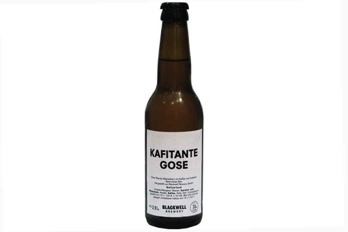 96 Punkte: KAFITANTE GOSE, GoseStrohgelb mit sanfter Trübung und wenig stabilem Schaum. Säuerlicher Duft, frischer Pfeffer, Kaffee. Saurer Antrunk mit fruchtigen Geschmacksnoten – Schlehdorn, Holunderblüten, Aprikosen. Wenig Bittere. Sehr weinartig. Extrem ­trockener Nachtrunk.&nbsp;Blackwell Brewery, Emmental; Braumeister: Samuel Aeschlimann