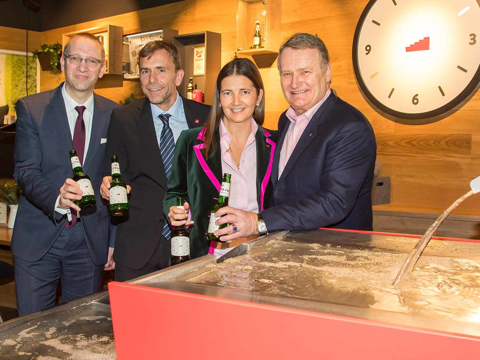 Florian Went, Center Manager McArthurGlen Designer Outlet, Mauro Lovascio, Autogrill, Alessandra und Heinrich Dieter Kiener, Siegl-Eigentümer.