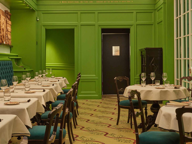 Blick in die Osteria Gucci