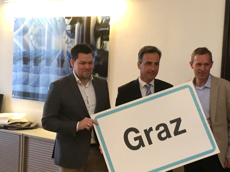 Graz-Tourismus im Aufwind: Philipp Florian, Bgm. Siegfried Nagl und Dieter Hardt-Stremayr