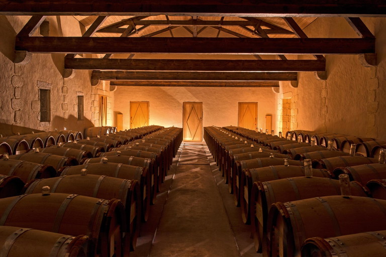 Weinkeller des Château d’Yquem in Bordeaux.