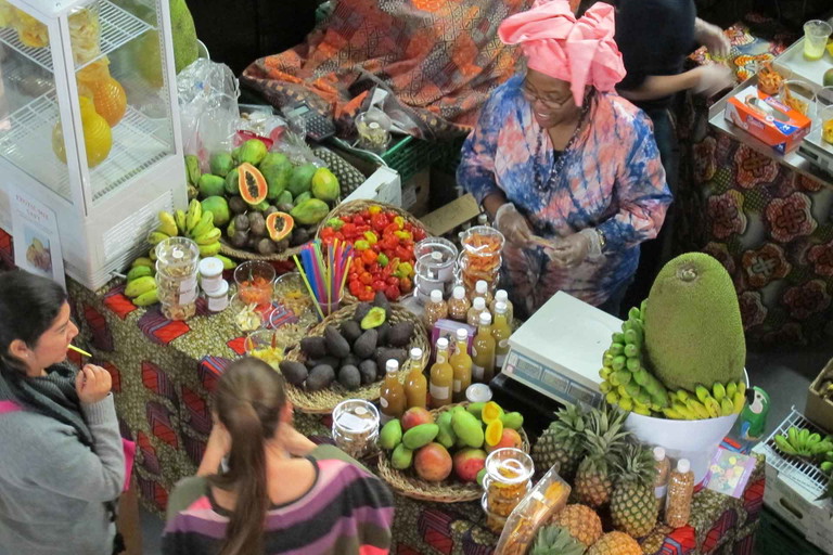Beim Slow Food Market kann man eine Vielzahl an verschiedenen Produkten probieren.&nbsp;