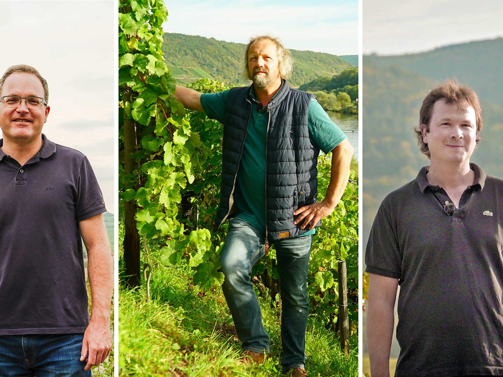 Die nominierten Winzer 2018: Jan Eymael, Clemens Busch und Sebastian Fürst.&nbsp;