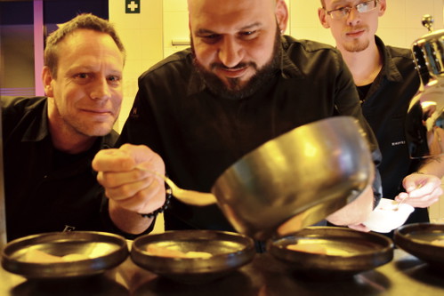 Sebastian Zier (l.), Moses Ceylan (m.), Einstein Gourmet, Hotel Einstein St. Gallen&nbsp;