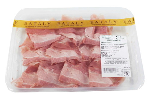 10. Platz, 89* Punkte: Eataly Gekochter Schinken€ 3,30 für 100 g (Kilopreis: € 32,80) Eataly, Schrannenhalle, MünchenObwohl die Optik zunächst begeistert, sind die sehr fein geschnittenen Scheiben leider relativ trocken, wirken fast luftgetrocknet. Dennoch haben sie einen angenehm zarten Fleisch-Geschmack mit einem Hauch Karamell. Ein wenig mehr Saftigkeit hätte deutlich höhere Punkte gebracht.