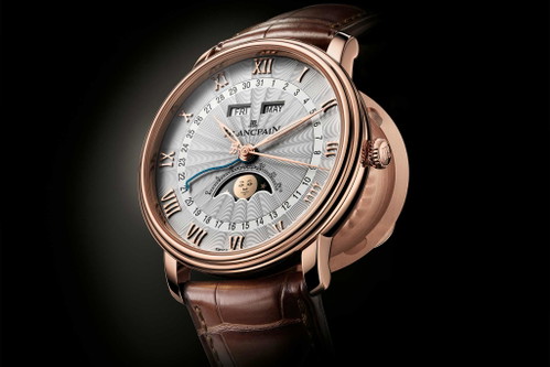 Blancpain Villeret Quantième Complet Demi-SavonnetteEin Vollkalender mit Mondphasenanzeige, ausgeführt als «Demi-Savonette» mit Sprungdeckel.&nbsp;