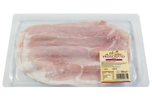 9. Platz, 89* Punkte: Grandi Salumifici Italiani Prosciutto Cotto&nbsp;€ 2,41 für 100 g (Kilopreis: € 24,–) ReweEin gut erkennbarer Beinschinken. Die Tester betonen vor allem die »ehrliche« Optik. Der feine Schnitt macht ihn ein wenig trocken, doch der Geschmack ist eine gute Mischung aus Fleisch und Kräutern.