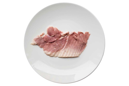 4. Platz, 92 Punkte: Gusel Beinschinken (handgeschnitten)€ 2,49 für 100 g; Billa CorsoDunkelrosa, ungleichmäßig geschnitten, schöne Optik. Natürlicher Geruch. Zart am Gaumen, eher auf der salzigen Seite, saftig.