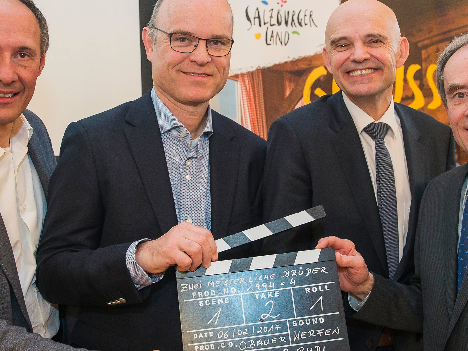 Leo Bauernberger (Salzburger Land Tourismus), Rudi Obauer, Christoph Takacs (Intendant Landesstudio Salzburg), Karl Obauer
&nbsp;