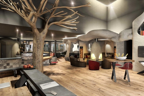 Die Lobby des Hotels.