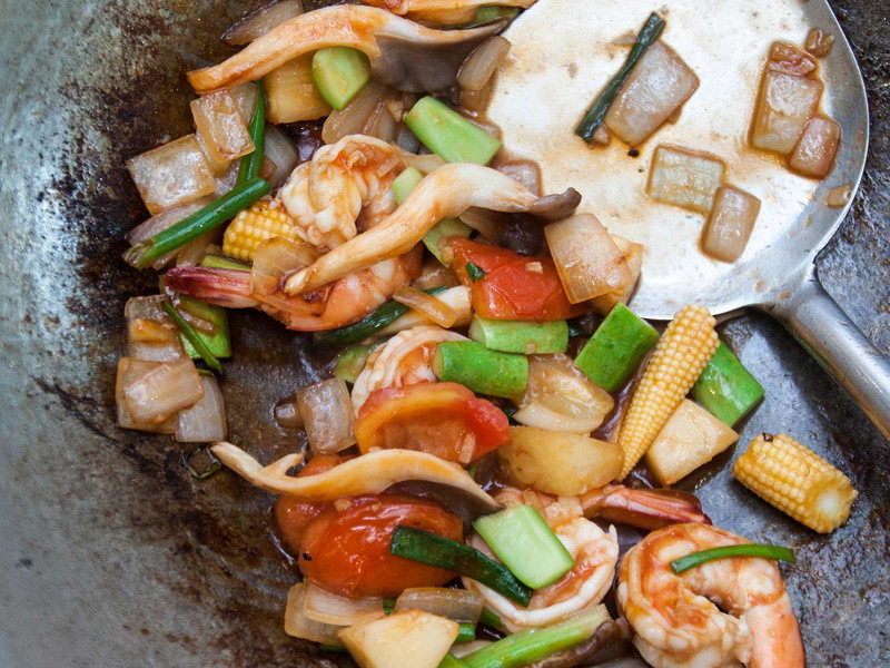 Wokgemüse.