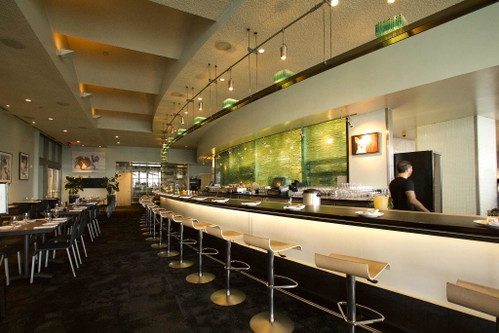 The Slanted Door&nbsp;mit Blick über die Bucht von San Francisco.