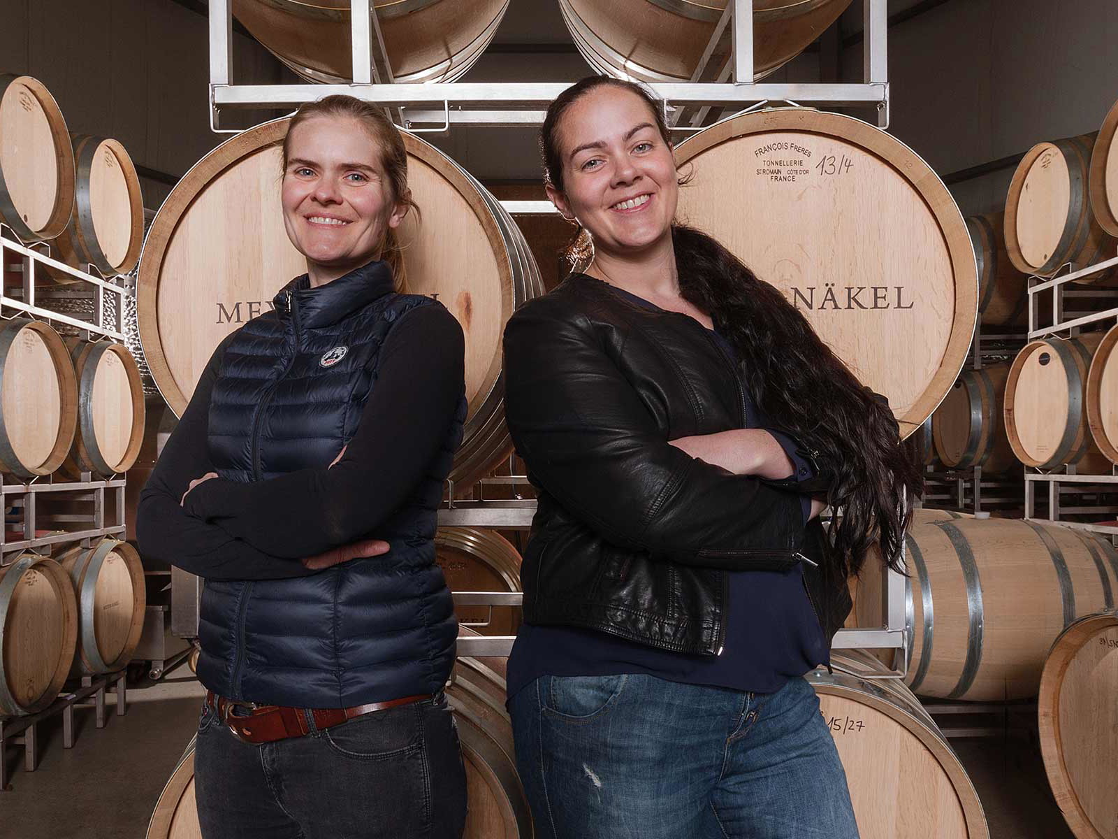 Die Schwestern Meike und Dörte vom Weingut Meyer-Näkel