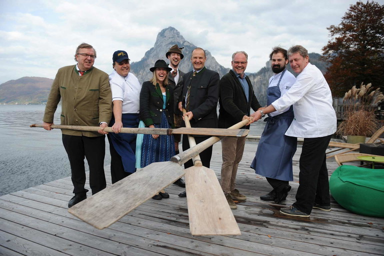 Franz Pernkopf (Hotel Grünberg), Hans Schallmeiner (Hois´n Wirt), Julia Grashäftl und David Sitz (Almgasthof Windlegern), Wolfgang Gröller (Traunseehotels), Lukas Nagl (Küchenchef Bootshaus im Hotel Das Traunsee), Johann Parzer (Fisch &amp; Pasta).