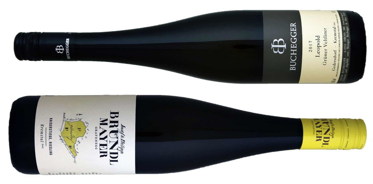Die DAC Cup Sieger: Riesling Kremstal DAC Kaiserstiege und&nbsp;Veltliner&nbsp;Kremstal DAC Leopold 2017