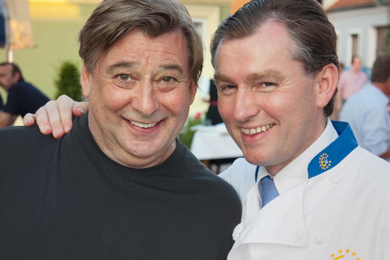 Mörwald mit seinem großen Lehrmeister Reinhard Gerer.
