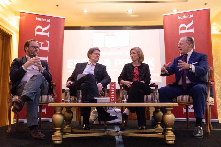 Diskussion im »Le Ciel« im Wiener Grand Hotel