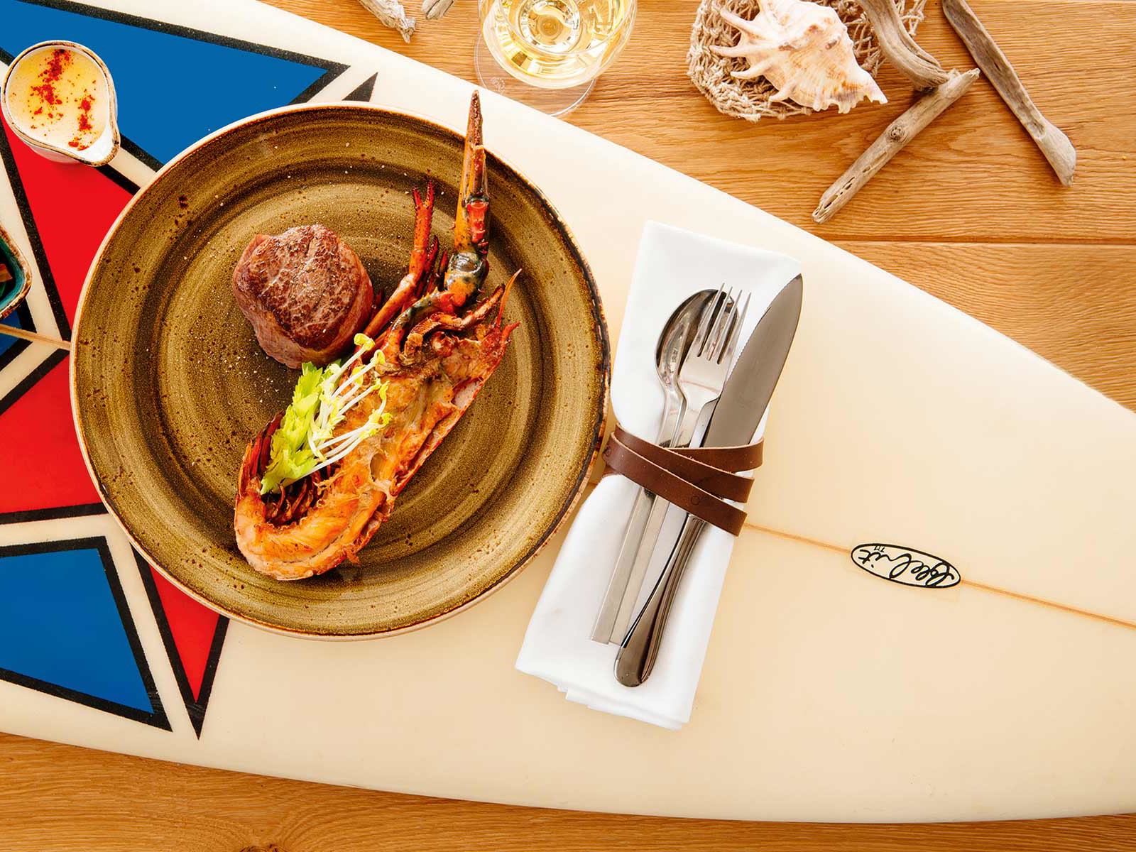 Surf and Turf, ein Klassiker der kalifornischen Küche.
