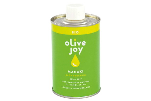 1. Platz, 98 Punkte: Olive Joy Natives Olivenöl Extra Manak&nbsp;Manaki-Oliven€ 9,– für 250 ml (Literpreis: € 36,–) Online: www.olive-joy.comSehr schöne, leicht grünliche Farbe. Der Duft ist kräftig und animierend, im Geschmack wird eine feine, ausgewogene Frucht deutlich. Der gute Bittergeschmack ist milde. Ein wunderbares Öl, auch nur zum Brot.&nbsp;