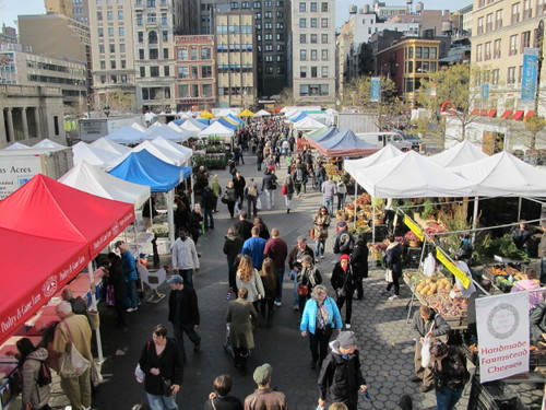 Der Union Square Greenmarket in New York.