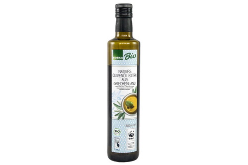 10. Platz, 88 Punkte: Natives Olivenöl Extra Bio&nbsp;Koroneiki-Oliven€ 5,49 für 500 ml&nbsp;(Literpreis: € 10,98) Eigenmarke EdekaEiner sehr milden Nase folgt ein auch eher zurückhaltender Geschmack mit wenig Frucht, der aber am Ende eine deutliche, leicht bissige Schärfe entwickelt. Die Konsistenz ist etwas ölig und schwer.