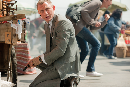 Daniel Craig in «Skyfall» trägt eine Seamaster Planet Ocean.