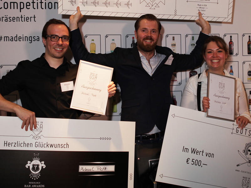 Micheal Rott 2. Platz, Martin Bornemann 1. Platz und Marlene Link 3. Platz