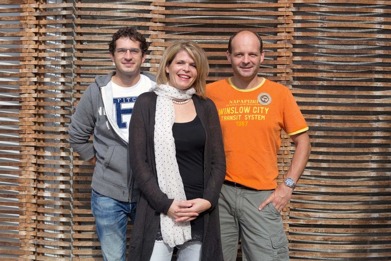 Keltern aussergewöhnliche Weine: die Geschwister Raffaele, Eliana und Nicola Marcionetti (v.l.) von Settemaggio.