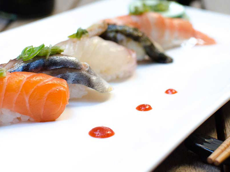 Nigiri-Sushi im »Tanoshii« in Köln