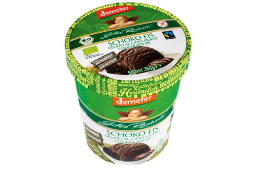 1. Platz, 98 Punkte: Demeter Schokoeis Guildo Rachelli € 2,89 für 500 ml (1000 ml: € 5,78) U. a. bei Basic Schöne Optik mit dunkler Schokofarbe, eleganter Schokoladen-Geschmack ohne Chichi. Im Mund fühlt es sich wie echtes Eis an, nicht wie Mousse. Eine ganz leichte Salznote im Abgang rundet das Geschmackserlebnis positiv ab. Klarer Favorit im Test.