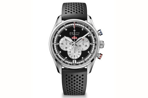 Wer den Zenith «El Primero Ennstal-Classic 2018 Edition», ausgestattet mit dem Chronografenkaliber «El Primero 400B» mit Automatikaufzug, mit einer Gangreserve von über 50 Stunden, eingebettet in ein gebürstetes Edelstahlgehäuse mit einem Durchmesser von 42 mm, wasserdicht bis 100 Meter, mit einem Zifferblatt in schwarz mit Sonnenschliff und silberfarbenen Zählern mit integriertem Ennstal-Classic Logo, befestigt an ein schwarzes, sportives Kautschukarmband oder einem schwarzen Alligator-Lederarmband mit roten Nähten kaufen will, der muss dafür rund 9200 CHF berappen. Für die aktiv an der Ennstal-Classic teilnehmenden Teams gibt es einen attraktiven Spezialpreis. Interessiert? Dann nehmen Sie bitte mit Uhrmachermeister&nbsp; Hübner in Wels Kontakt auf (wels@uhrenhuebner.at / +43 7242211717).