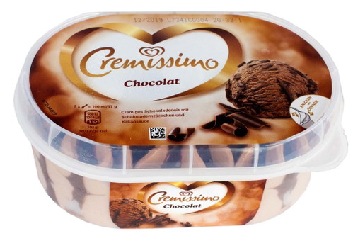 2. Platz, 94* Punkte: Cremissimo Chocolat Cremiges Schokoladeneis mit Schokoladenstückchen und Kakaosauce€ 3,29 für 900 ml (1000 ml: € 3,66) U. a. EdekaGerade wegen der etwas blassen Farbe überrascht der eindeutige Schokogeschmack. Fluffige Konsistenz und ein schöner Schmelz‑ punkt. Von einigen Testern gab es ein positives&nbsp; »Nicht-zu-süß« – ohne Geschmackseinbußen.&nbsp; 