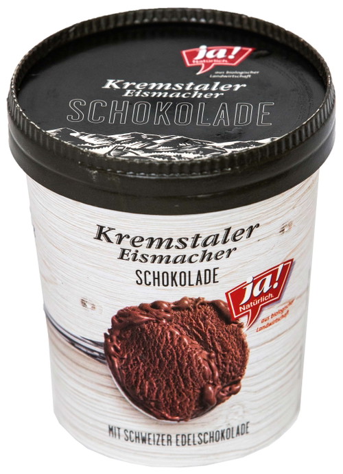 5. Platz, 88* Punkte: JA! Natürlich Kremstaler Eismacher Schokolade€ 3,99 für 500 ml (Literpreis: € 7,98) U. a. Merkur Hoher Markt Schöne dunkelbraune Farbe mit luftiger Konsistenz und tollen Aromen von dunkler Schokolade in der Nase. Guter Schmelz, ein wenig fettig am Gaumen. Schmeckt nach dunkler Schokolade und Karamell, durchzogen von einer feinen Bitterkeit.