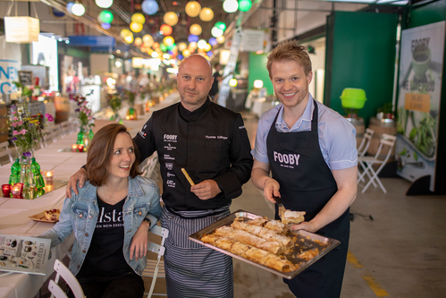 Das Falstaff-Team vor Ort: Johanna Grabmer, Thomas Edlinger und Julian Kutos.