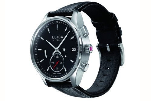 Die Leica «L2» mit gut sichtbarem, roten Punkt am Zifferblatt. Ergo der Zero-Reset-Mechanismus ist aktiv und die Zeiger können gestellt werden.
