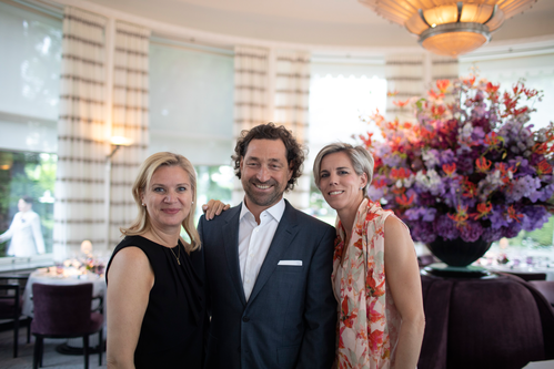 Falstaff Geschäftsführerin Elisabeth Kamper, Lucas Pichler vom Weingut F.X. Pichler und Annette Henrio-Syz, Geschäftsführerin Falstaff Schweiz